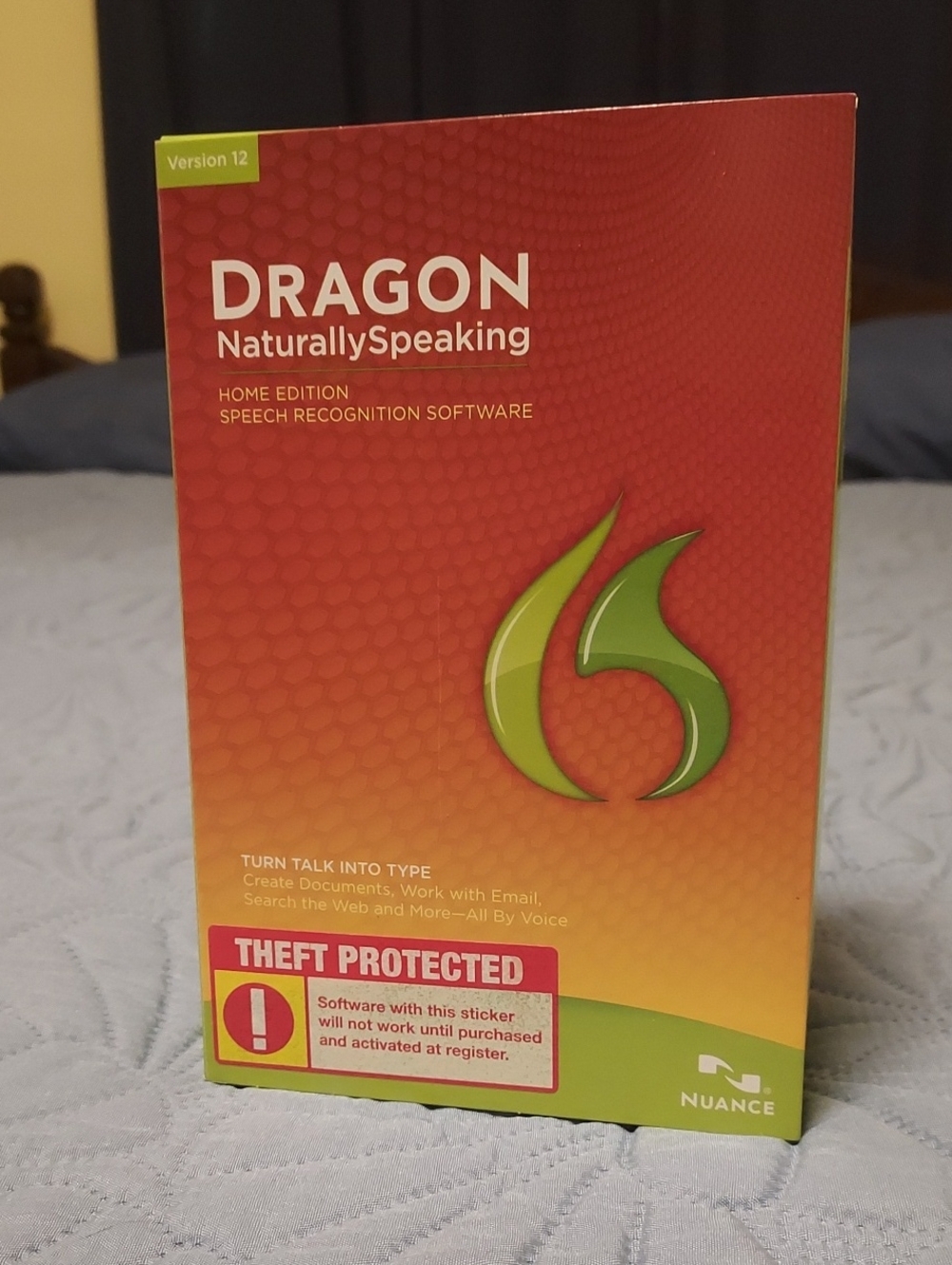 Dragon NaturallySpeaking Home Edition Speech Recognition Software - Red/Green